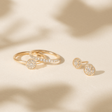 Lulia Halo Ring I/SI brilliant cut diamonds