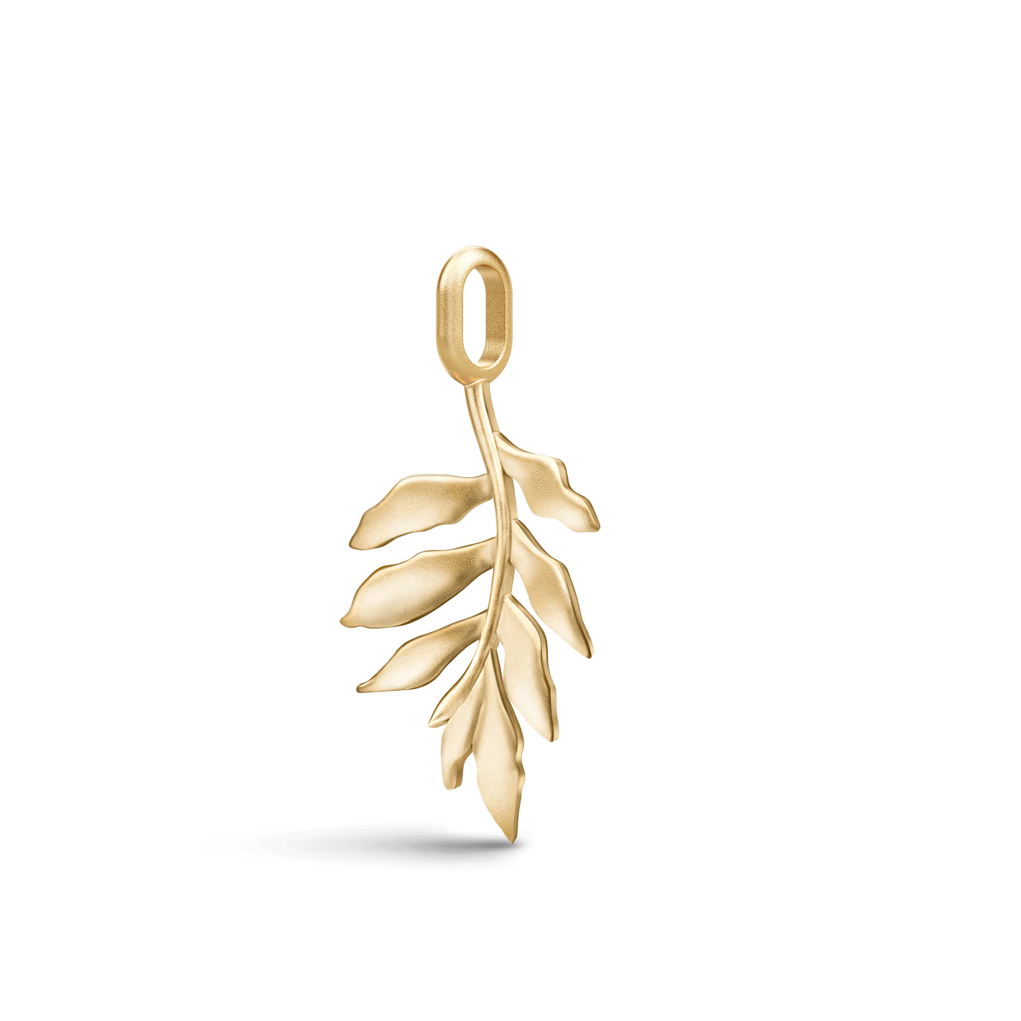 Little Tree Of Life vedhæng fra Julie Sandlau i forgyldt sølv, set fra siden