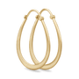 Classic Pear Hoop Earrings