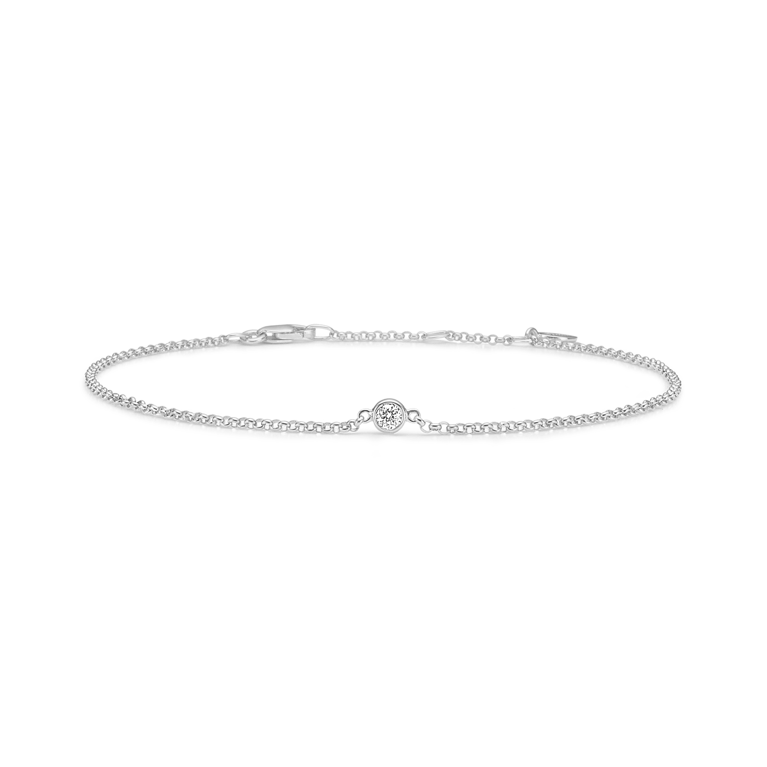 Fina Armbånd i 18K hvidguld med diamant