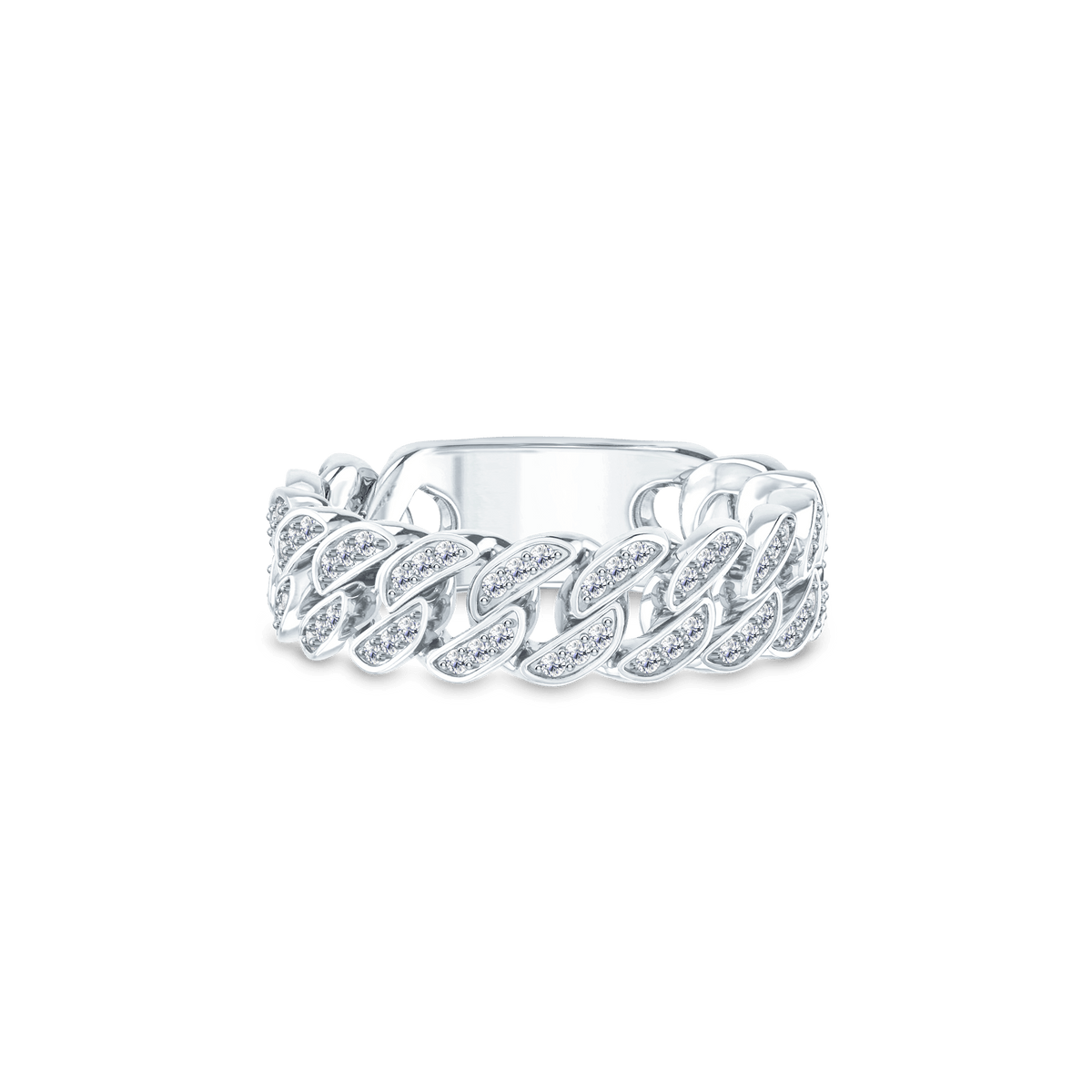 Curb Diamond Ring