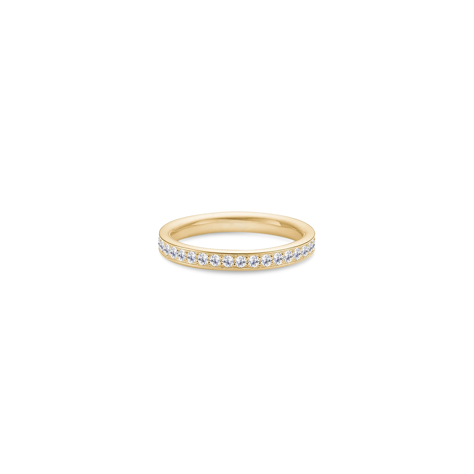 Elegance Band i 18kt guld med brillantslebne diamanter, produktfoto