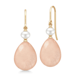 Elina Earrings Rosy Moonstone