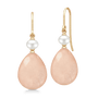 Elina Earrings Rosy Moonstone