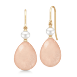Elina Earrings Rosy Moonstone