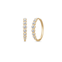 Lumen Midi Hoops Top Wesselton Diamond