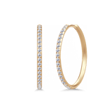 Lulia Hoops Large I/SI brilliant cut diamonds