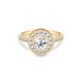 Heritage 0.9 ct. Ring F-G/VS and I/SI brilliant cut diamond