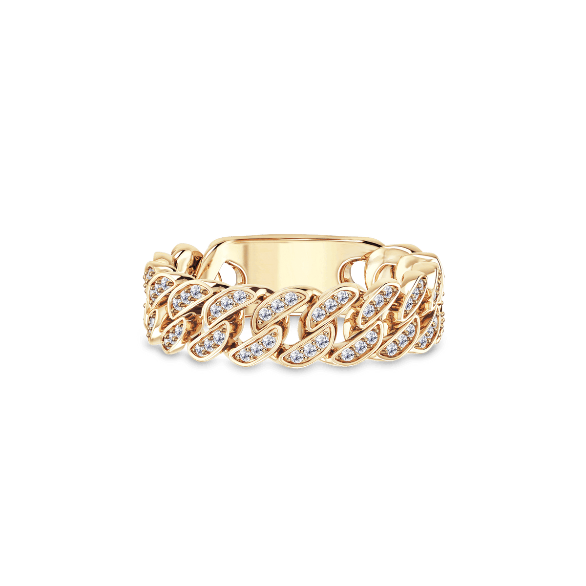 Curb Diamond Ring