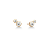 Poet Earstud White Topaz