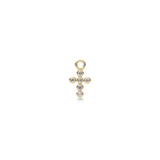 Diamond Cross Ear Pendant G-H/SI brilliant cut diamonds