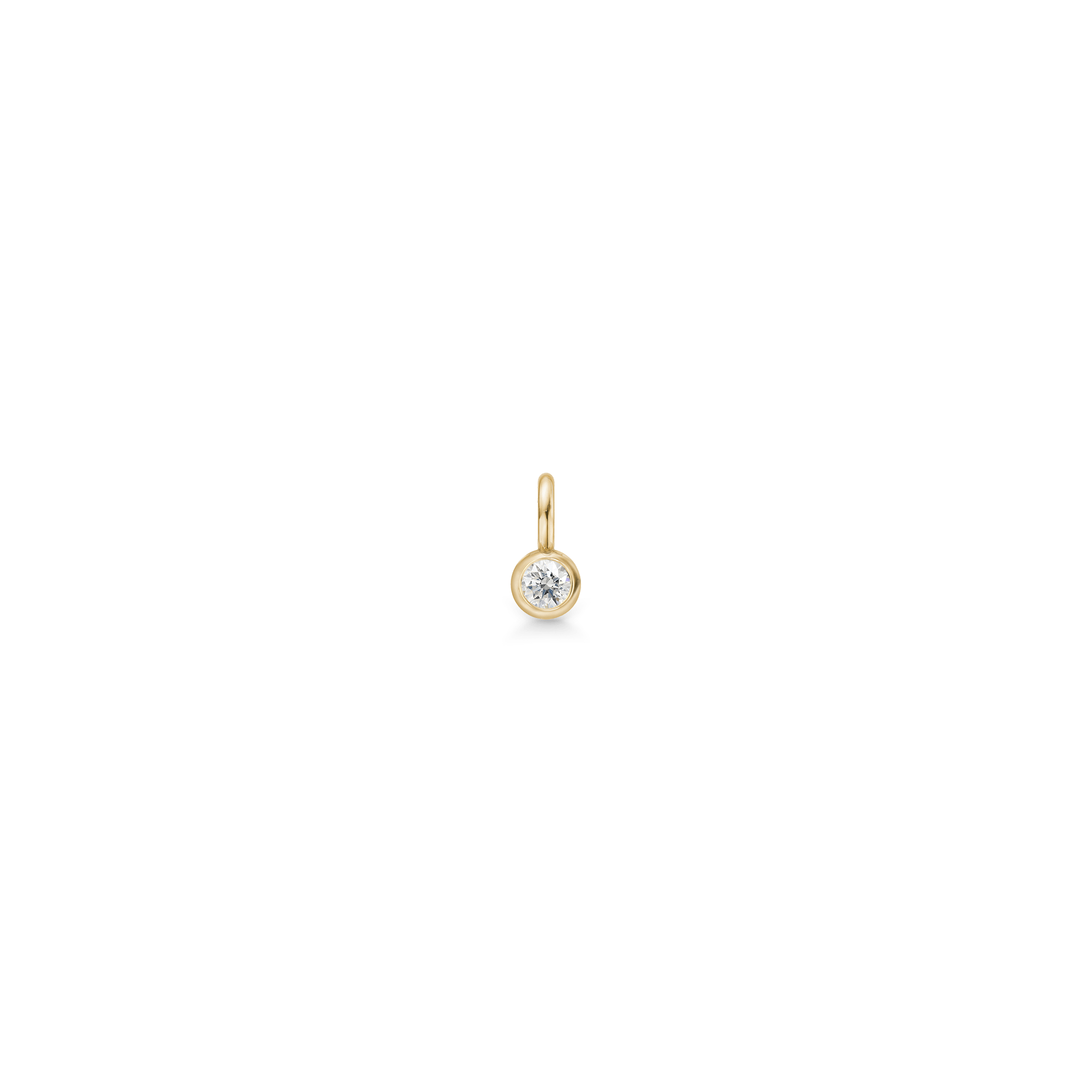 Purity vedhæng i 14K guld med diamant, studiofoto