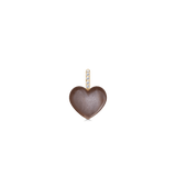 Luna Love Pendant I/SI brilliant cut diamonds and Chocolate Moonstone