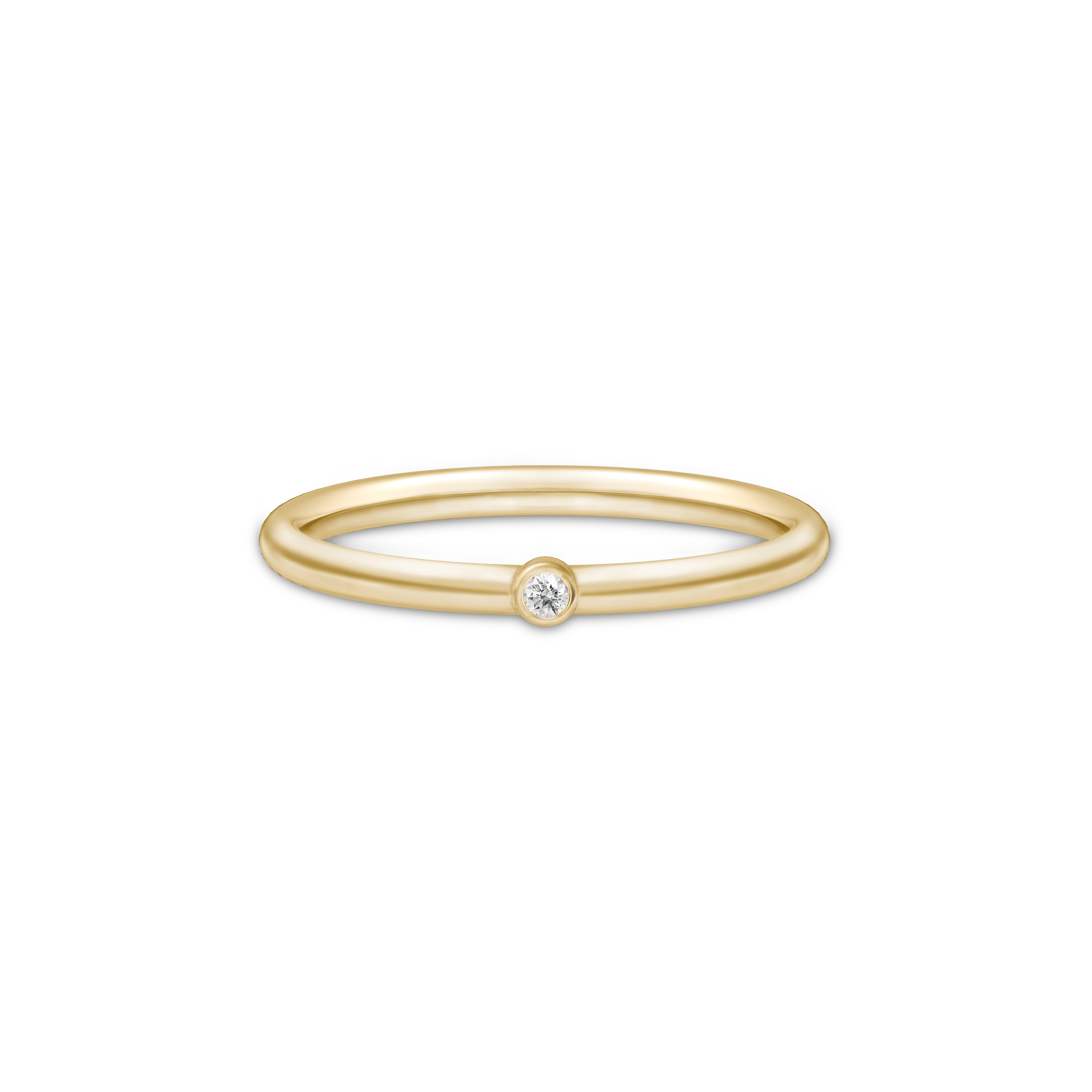 Purity Ring - ring med diamant i 14 karat guld