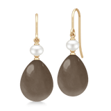 Elina Earrings Chocolate Moonstone