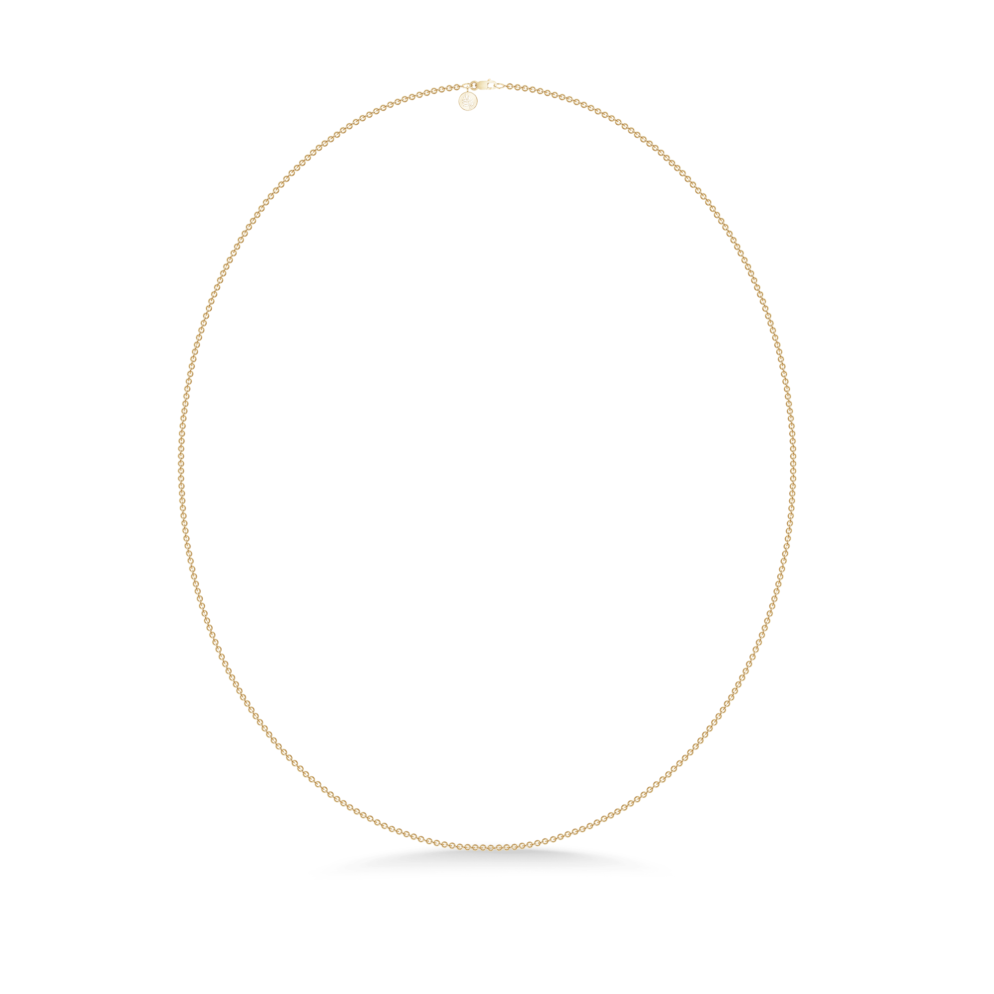 Classic Necklace i guld med Julie Sandlau logo-vedhæng på lås
