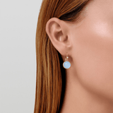 Prime Earrings Milky Aqua