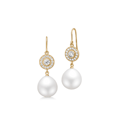 Heritage Earrings with Elegance Ear Pendants Pearl Drops
