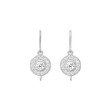 Heritage Earrings Base F-G/VS and I/SI brilliant cut diamond