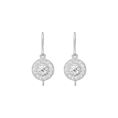 Heritage Earrings Base F-G/VS and I/SI brilliant cut diamond