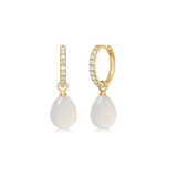 Elina Ear Pendant White Moonstone
