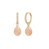Elina Ear Pendant Rosy Moonstone