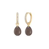Elina Ear Pendant Chocolate Moonstone