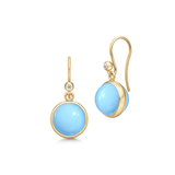 Prime Earrings Turquoise Crystal