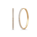 Lulia Hoops Large I/SI brilliant cut diamonds