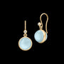 Prime Earrings Milky Aqua